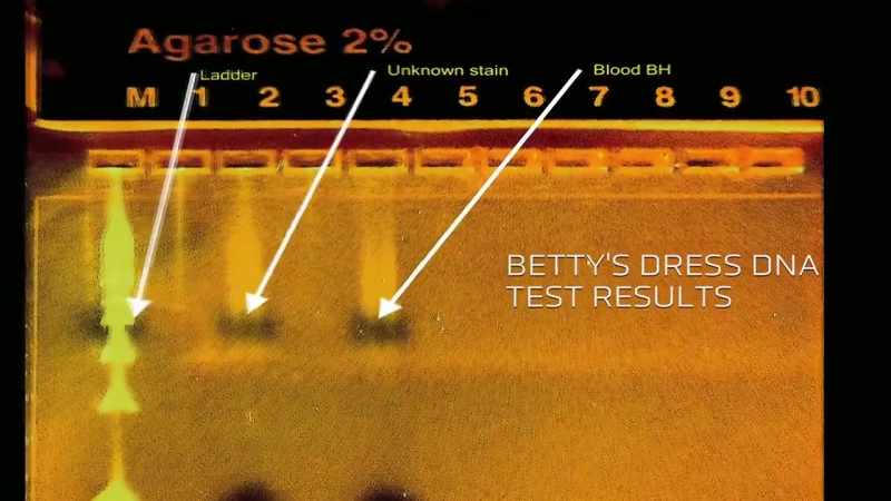 We've confirmed that this fluid does belong to Betty
