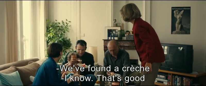 We've found a crèche. - I know. That's good