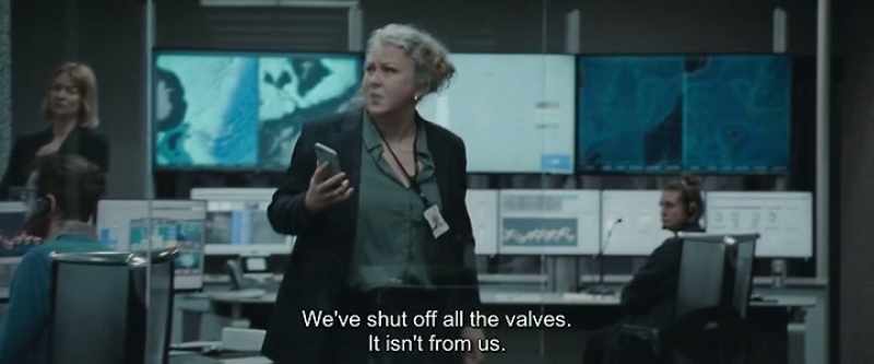 We've shut off all the valves and lines. It isn't from us
