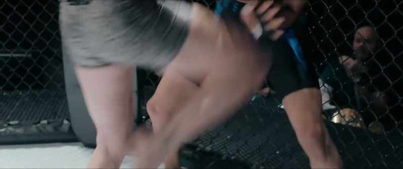 What a sweep! She should've done an omoplata right there