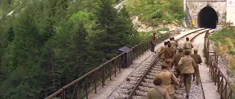 What about the German troop train back there?