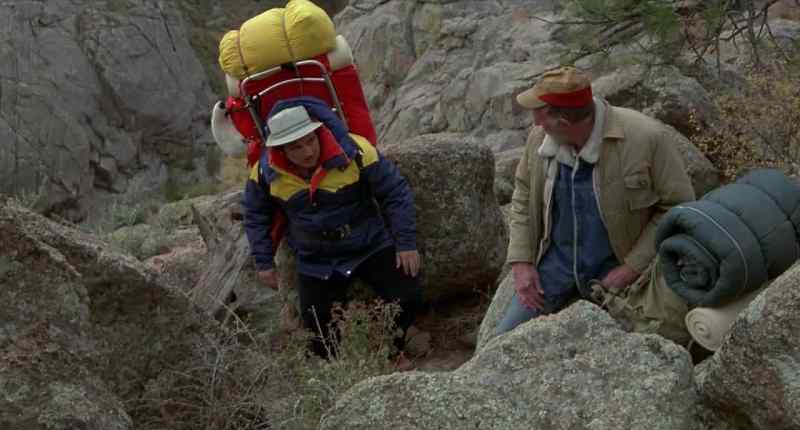 What are you doing? Checking for rattlesnakes
