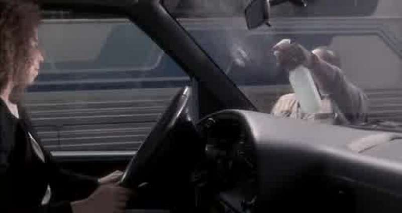 What are you doing Giving you a clean windshield