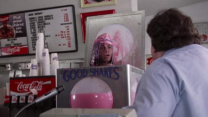 What are you doing inside the milk shake machine
