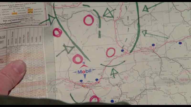 What are those red circles, sir? - Machine gun emplacements