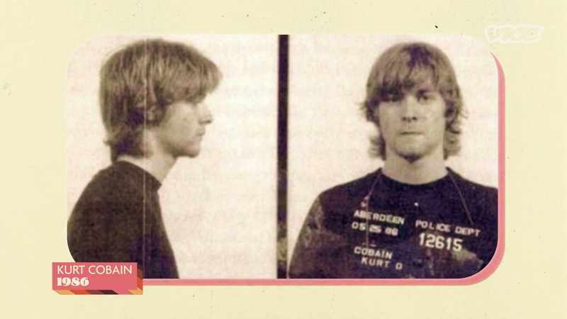 What bad deed did Kurt Cobain do in 1986?