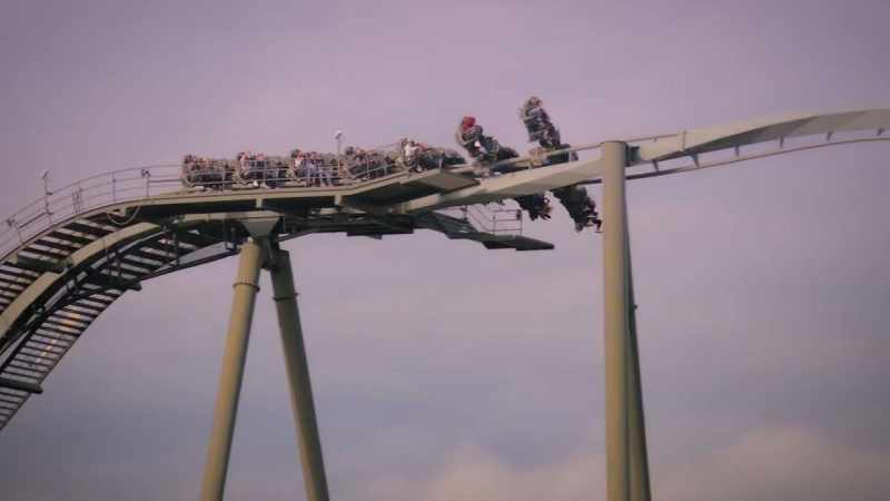 What do a mandrill and a demon look like on a roller coaster?