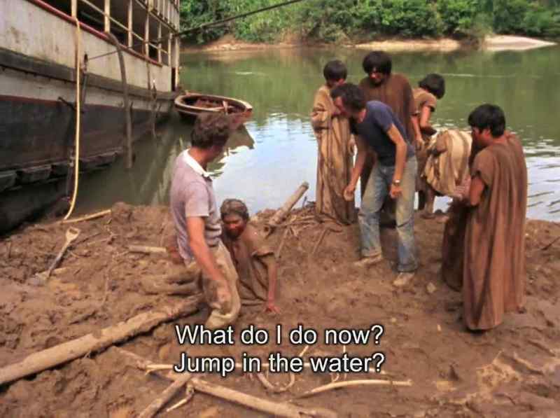 What do I do now? Jump in the water?