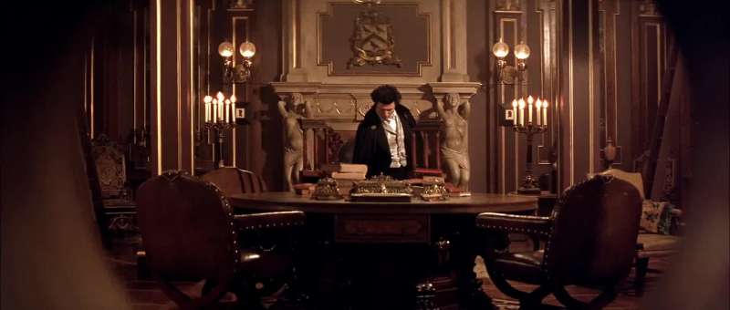 He just pulled a fancy dragon key out of his desk