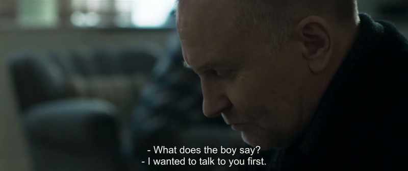 What does the boy say? - I wanted to talk to you first