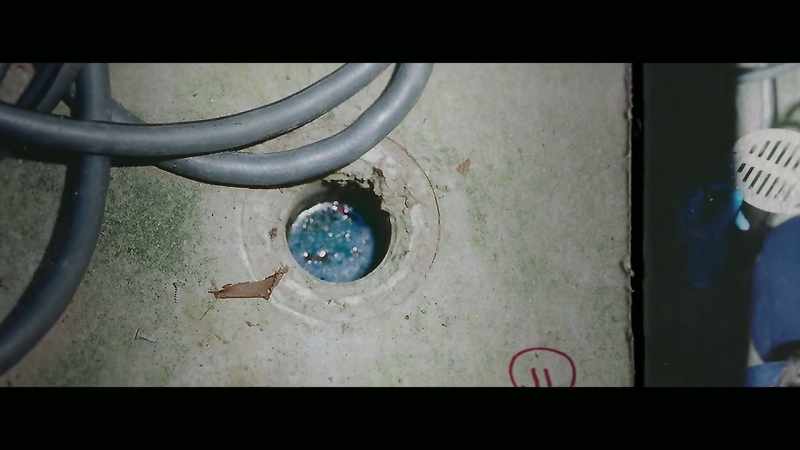 What happens is once that blood goes down into the drain