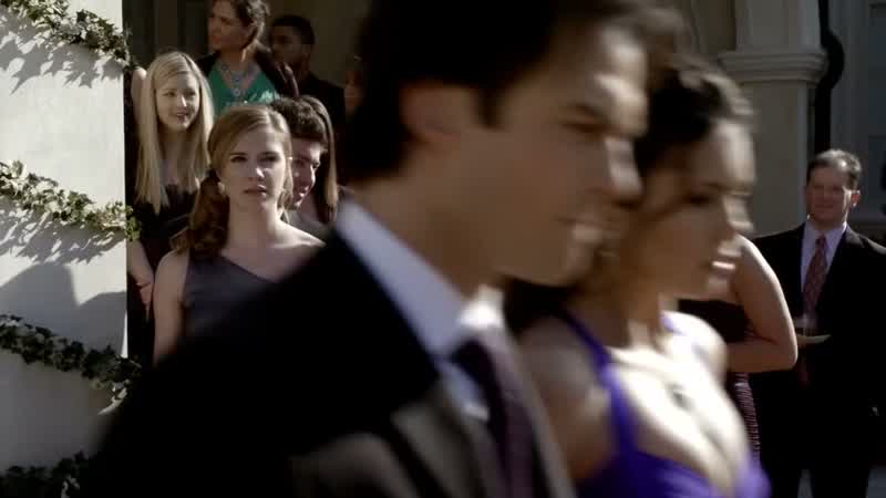 What is she doing with Damon?