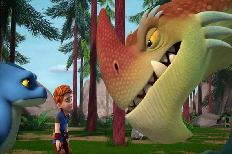 What is this small ugly dragon saying? - Uh, I'm not a dragon
