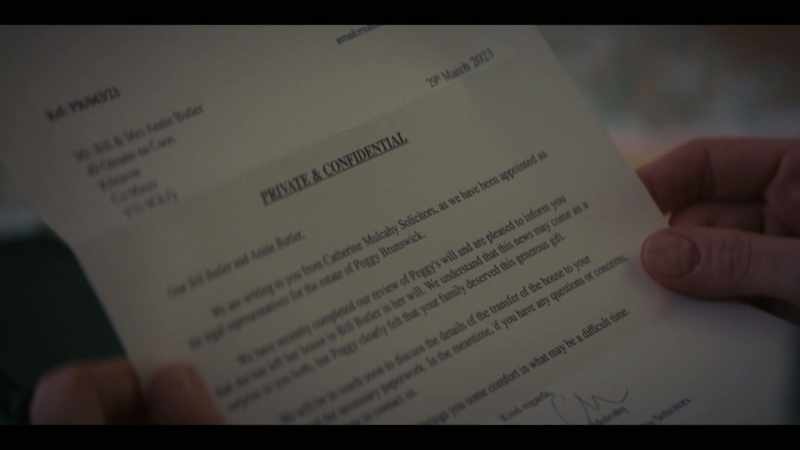What is it? She's named Bill as a beneficiary in her will