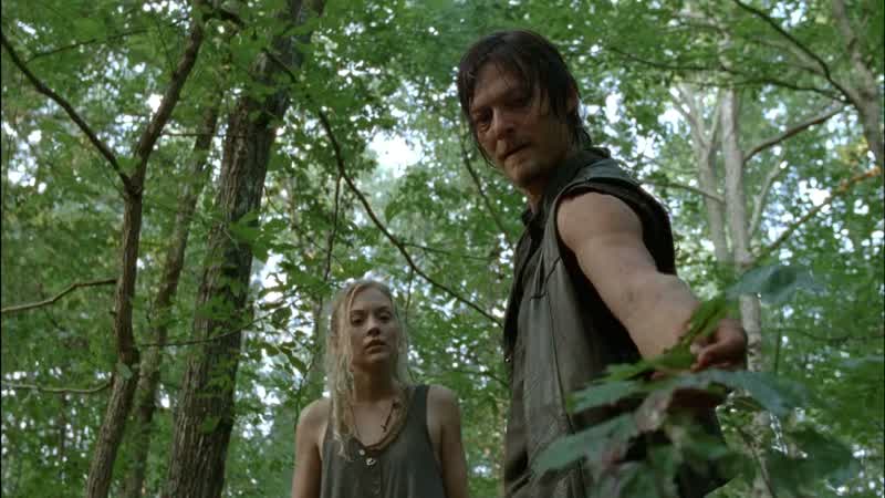 What? That ain't walker blood. The trail keeps going. They fought them off. No. Got walker tracks al