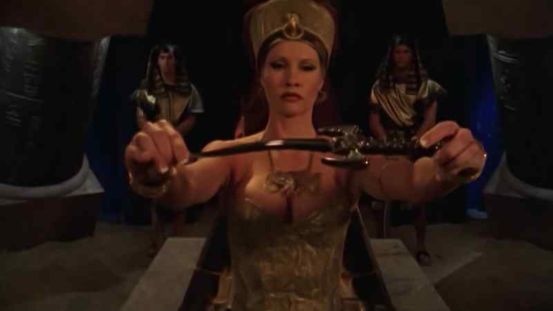 What is she doing with that harpoon?