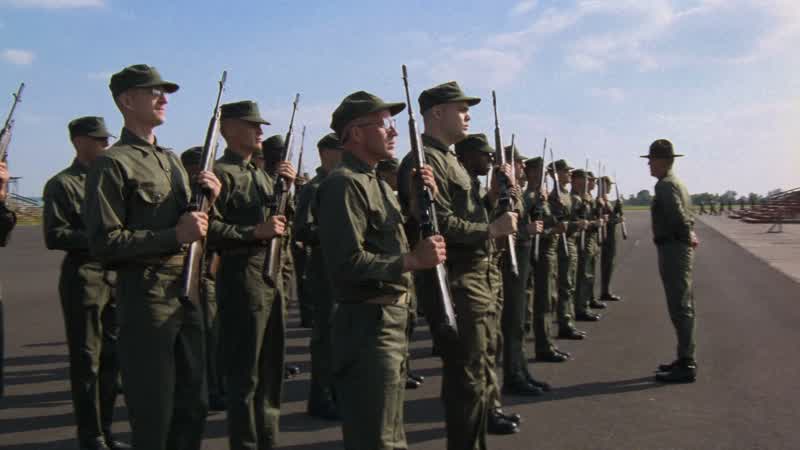 I eft shoulderPrivate pyle what are you trying to do to my beloved corpsSir I don't know sir You are dumb private pyleBut do you expect me to believe that you don't know left from rightSir no sir Then