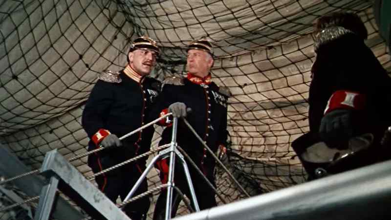 What the devil are you doing there? - There's a naval officer onboard
