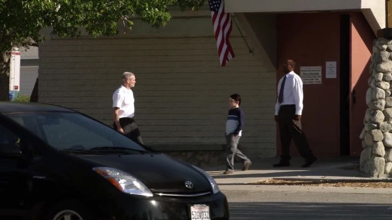 What the hell is he doing with his kid?