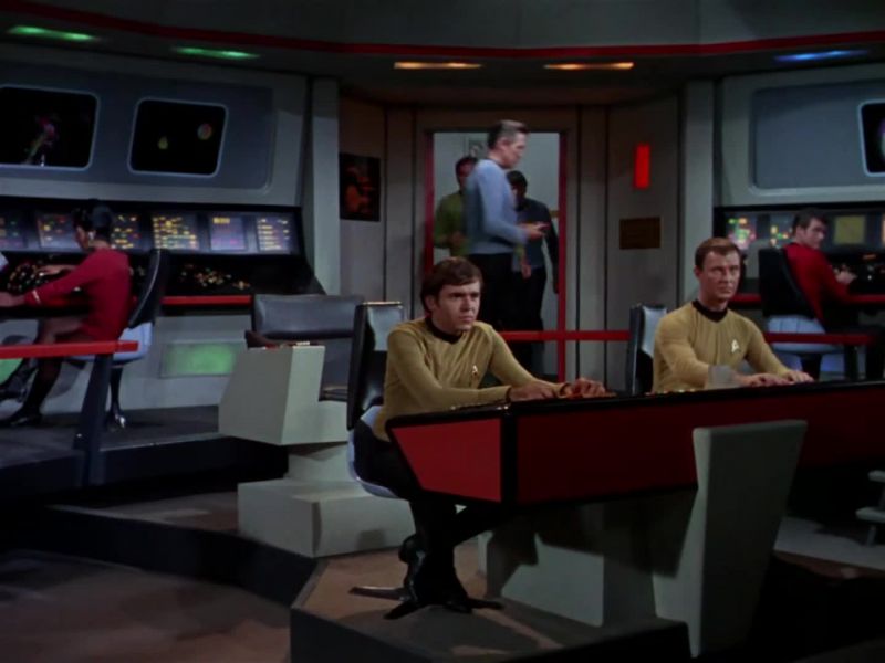 What is the position of the Klingon ship?