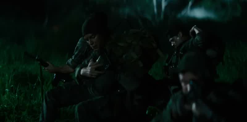 What was that cutting a path through the trees back over there?