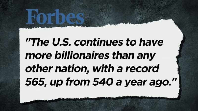 WHAT WE DO HAVE IS TONS OF RICH
