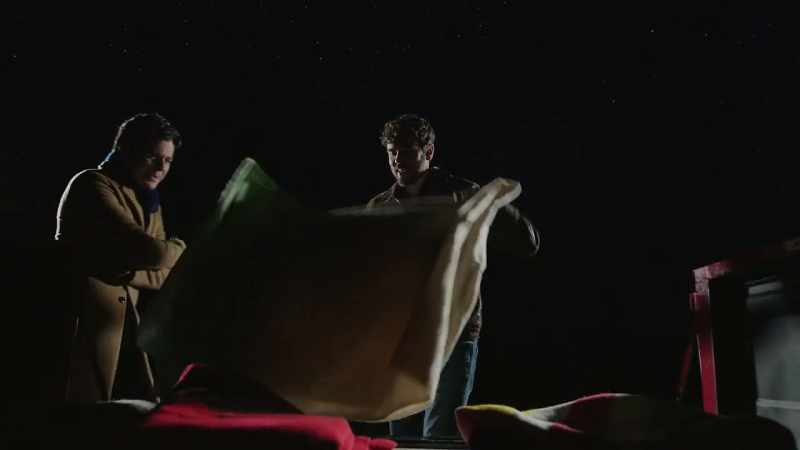 What, what are we doing? -Got some blankets here for us