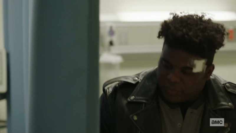 Whatever he is, he's cuffed to an ICU bed