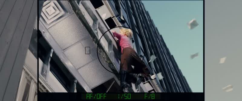 What's she doing up there?
