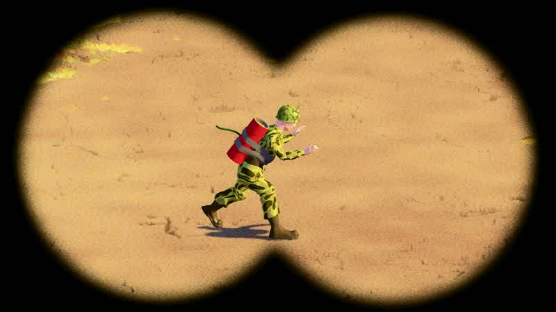 What's going on Nothing that concerns you spacemenJust us toysI'd better take a look anywayWhy is that soldier strapped to an explosive deviceThat's why SidHmm sure is a hairy fellow No no that's Scud