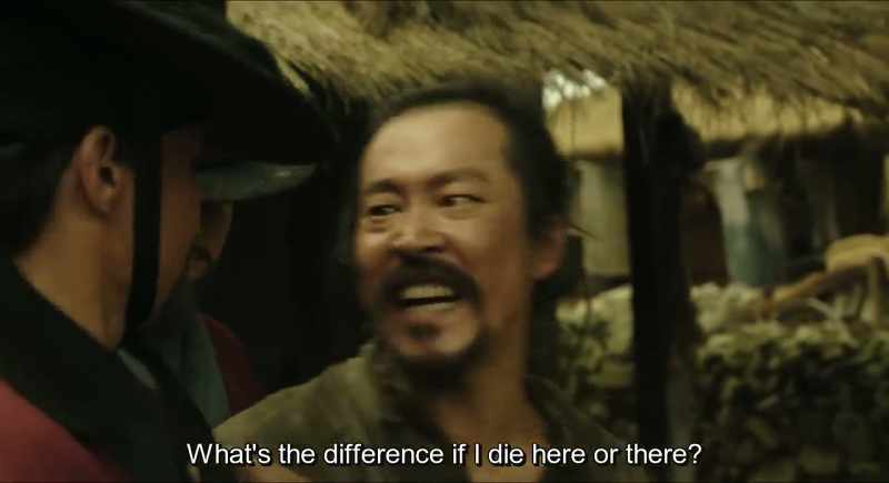 What's the difference if I die here or there?