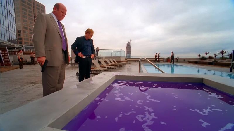 What's up with the purple water?