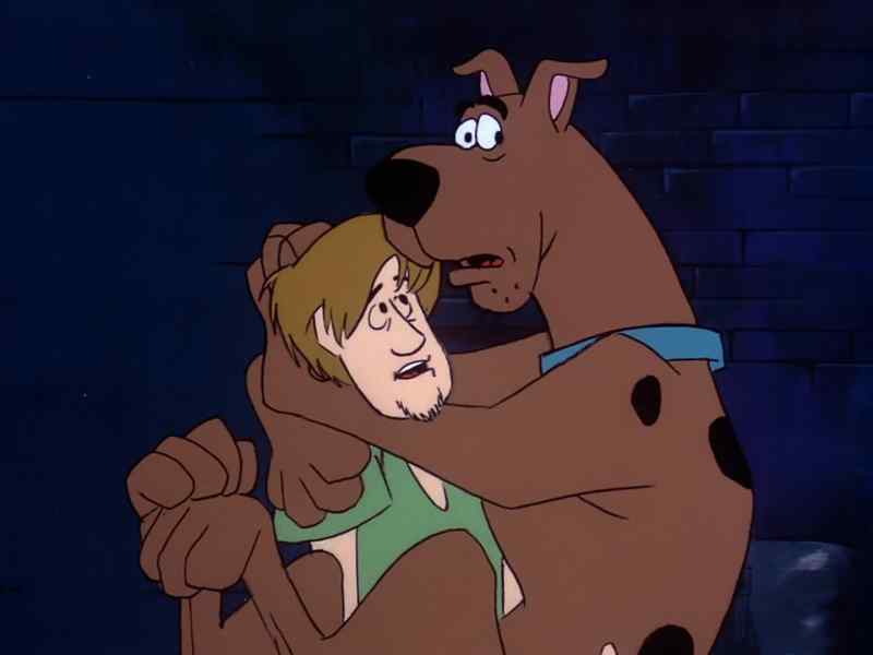 What's with you, Scooby-Doo? - He's after me!