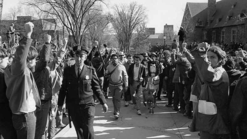 When armed black students took over a building on campus
