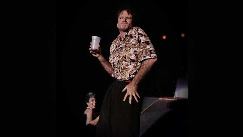 When he came off stage, he was just dripping