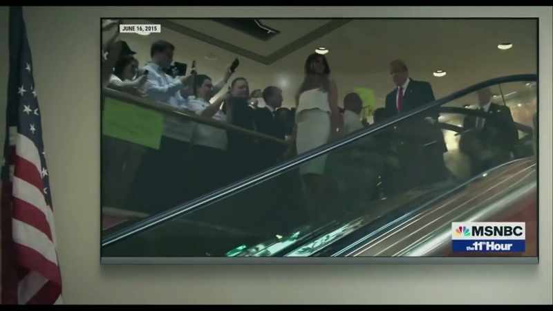 When candidate Trump came down the escalators