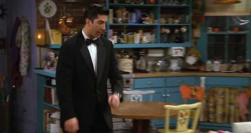 When Chandler goes to the toilet