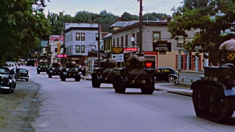 When Dockum's unit parades through town