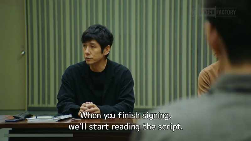 When you finish signing, we'll start reading the script