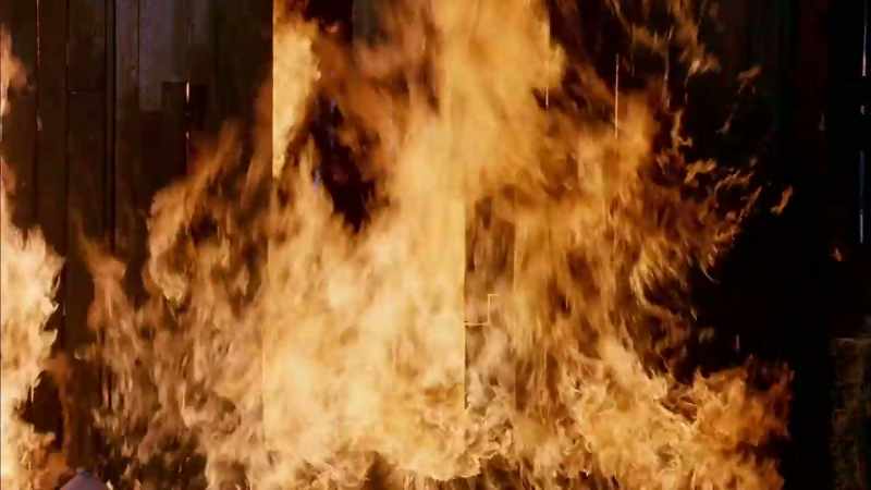 When fire took hold, those inside were forced to flee
