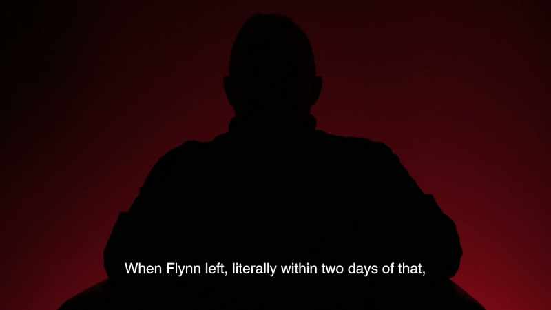 When Flynn left, literally within two days of that