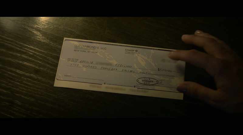 When we get into the apartment, the check is already there