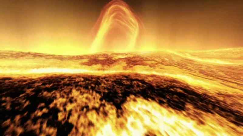 WHEN GIANT LOOPS COLLIDE ON THE SURFACE OF A STAR