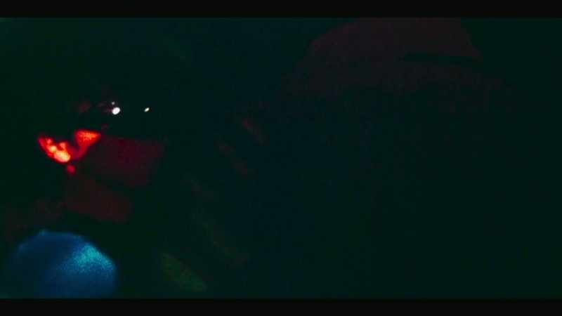 When we go in, the door closes behind and it's dark