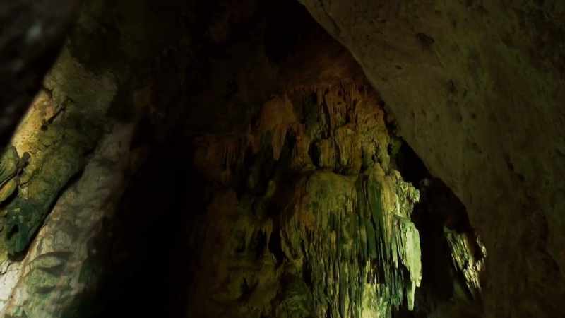When you go into a cave, there's a certain smell