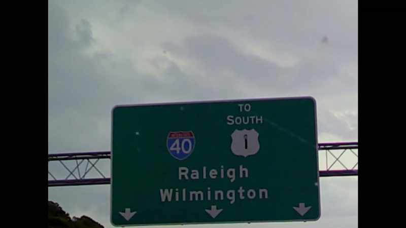 When we got on the bus and drove up to Raleigh