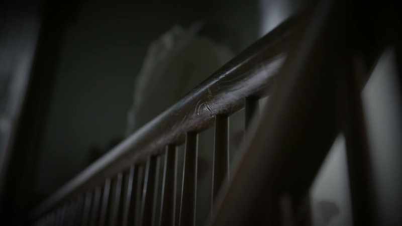 When she got to the top of the stairs, she turned