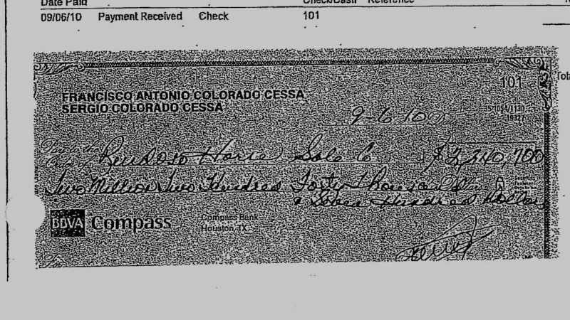 When you have someone writing a personal check