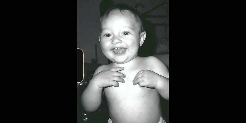 When he was a little bitty, like, two and three