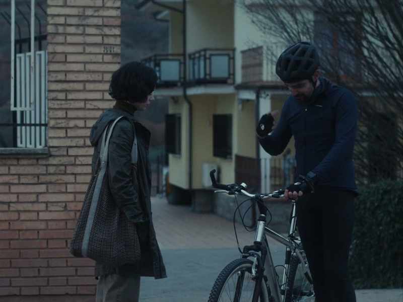 When I get here, I get dressed, grab the bike and go